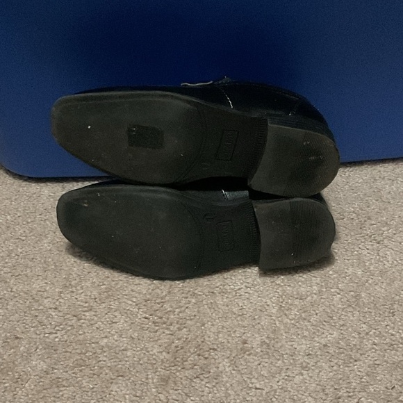 Black Slip-On Loafers with Decorative Strap - Picture 5 of 5